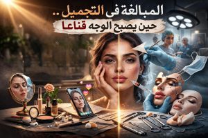 المبالغة في التجميل… حين يصبح الوجه قناعًا 