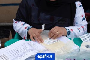 فريق “HUE_EPSF” يستكمل مجهوداتهُ في حمل التبرع بالدم في مرحلتها الثانية