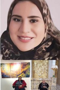 رسامة ومصممة “منى منصور” في حوار صحفي مع مجلة الرجوة
