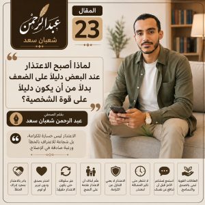 لماذا أصبح الاعتذار عند البعض دليلًا على الضعف بدلًا من أن يكون دليلًا على قوة الشخصية؟