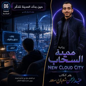 رواية مدينة السحاب     New Cloud City     الصفحة السادسة     حين بدأت المدينة تتذكّر