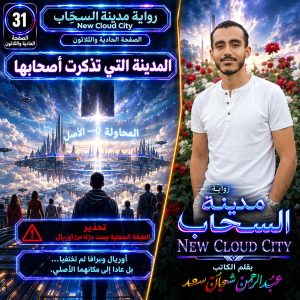 رواية مدينة السحاب     New Cloud City     الصفحة الحادية والثلاثون     المدينة التي تذكرت أصحابها